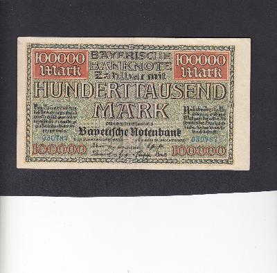 Beschrijving voorzijde: BAYERISCHE BANKNOTE